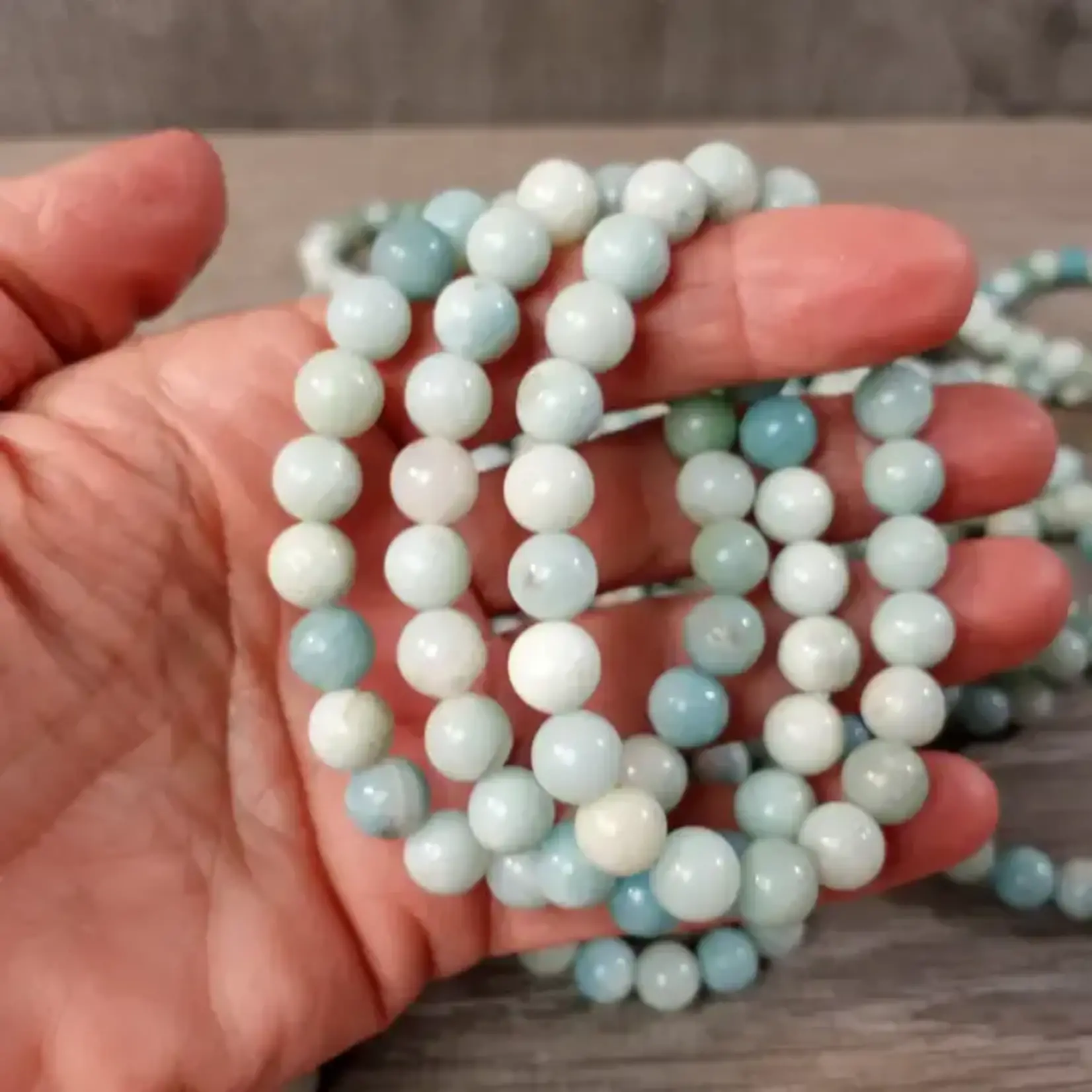 Keystone Crystals 8mm Amazonite Bracelet