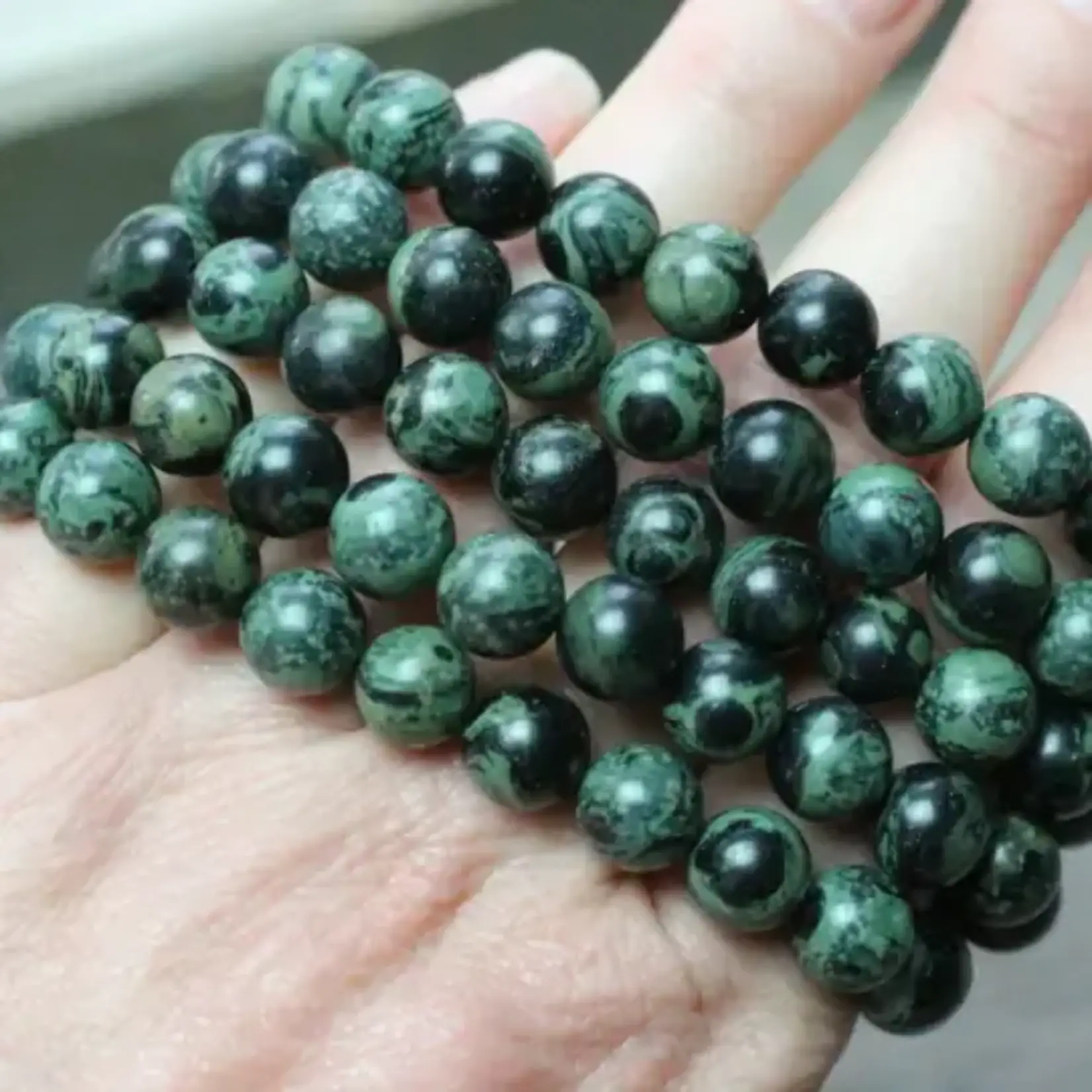 Keystone Crystals 8mm Kambaba Jasper Bracelet