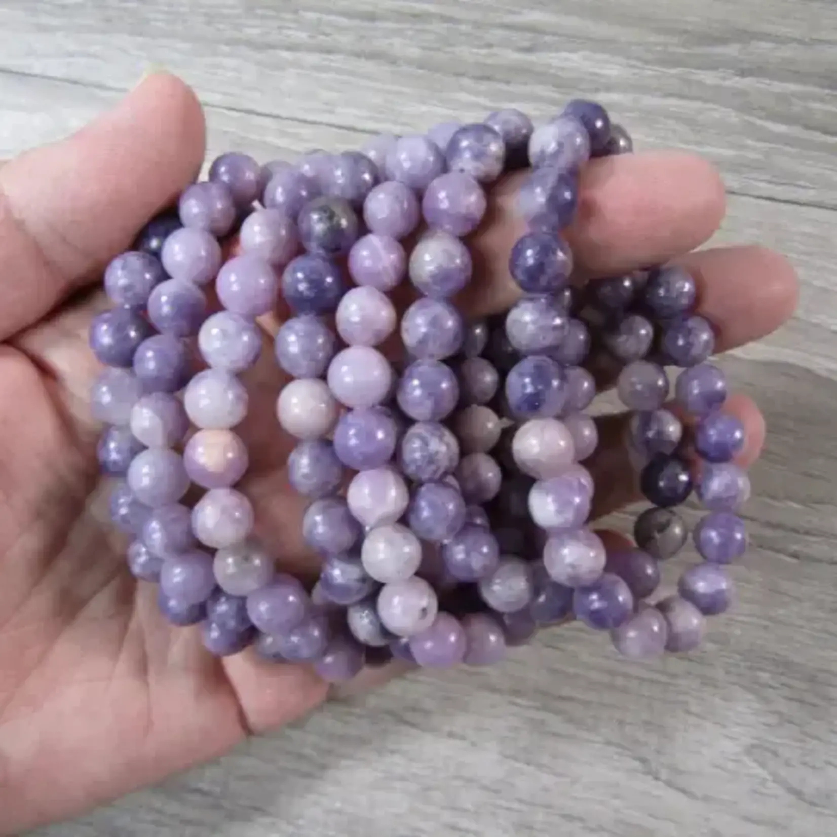 Keystone Crystals 8mm Lepidolite Bracelet