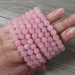 Keystone Crystals 8mm Rose Quartz Bracelet