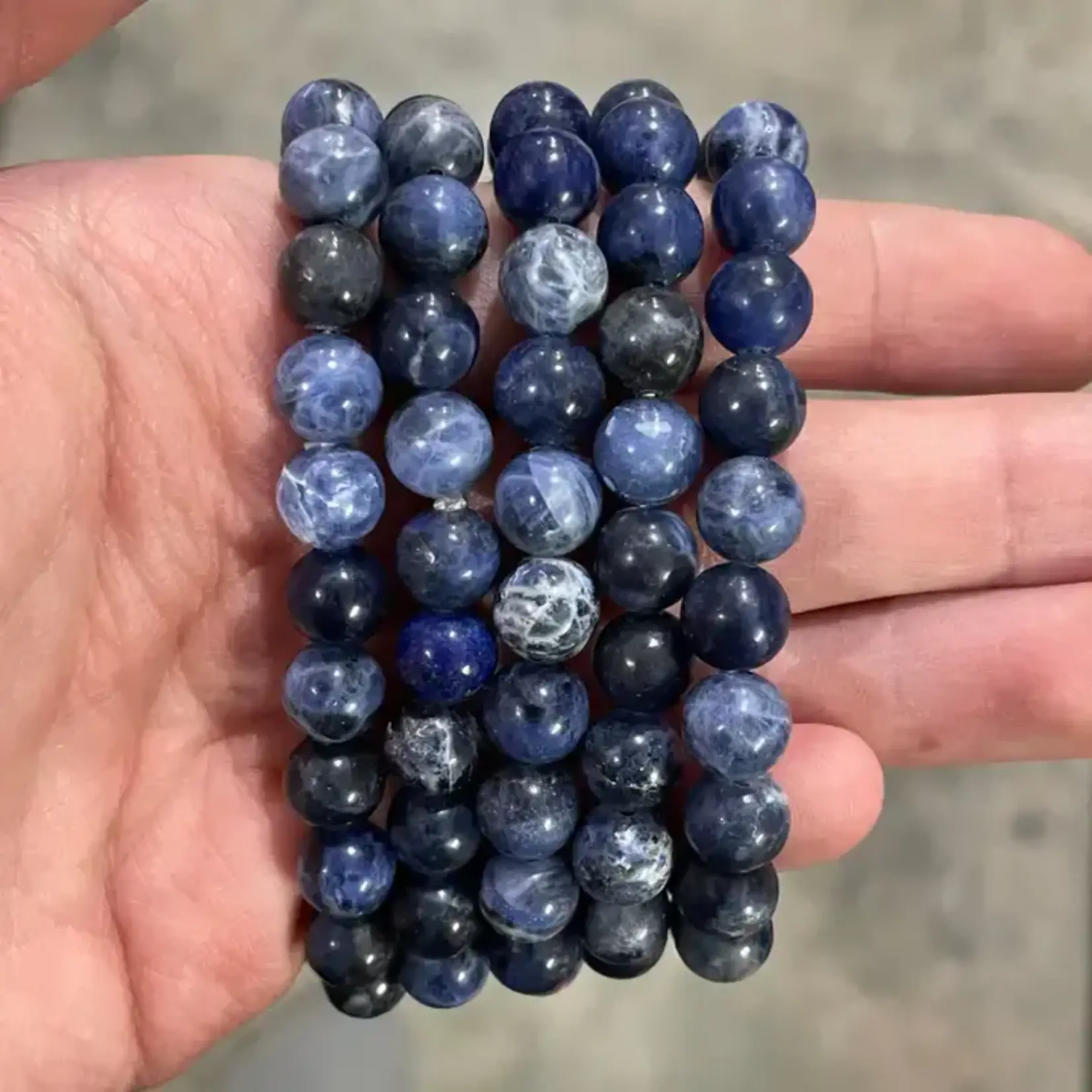 Keystone Crystals 8mm Sodalite Bracelet