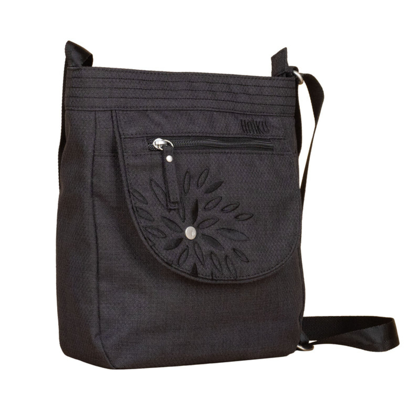 Haiku Black In Bloom Jaunt Purse