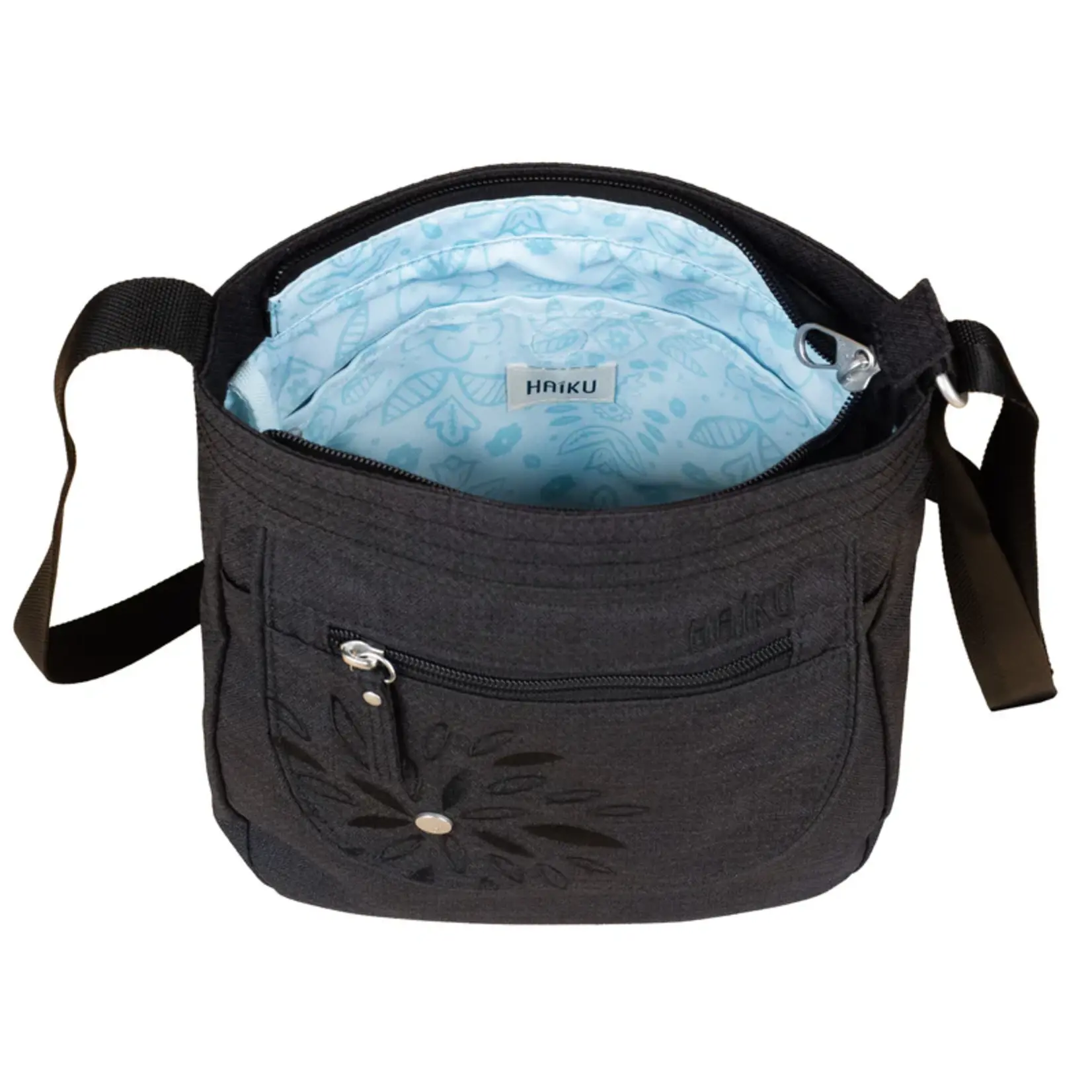 Haiku Black In Bloom Jaunt Purse