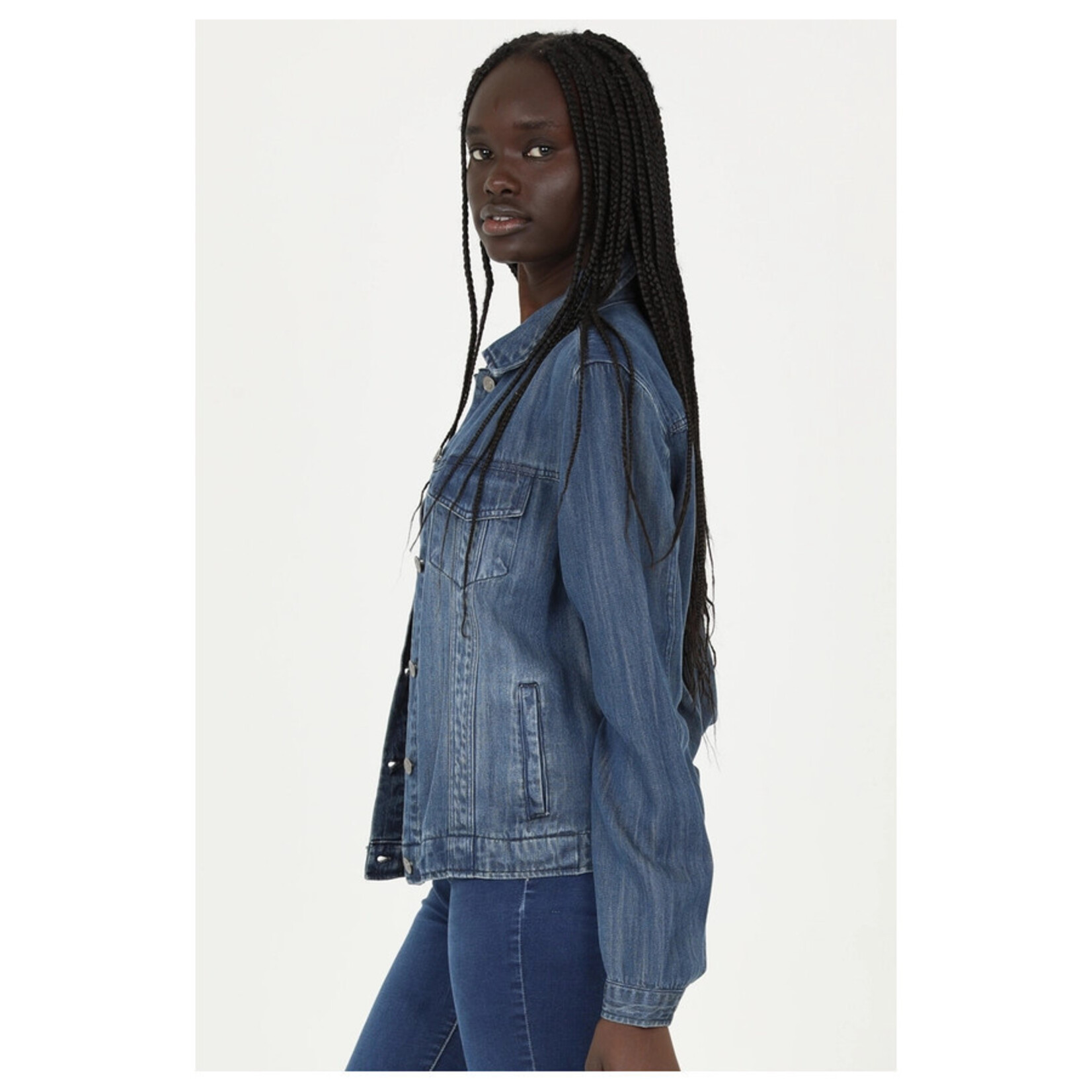 Angie Dark Wash Denim Jacket