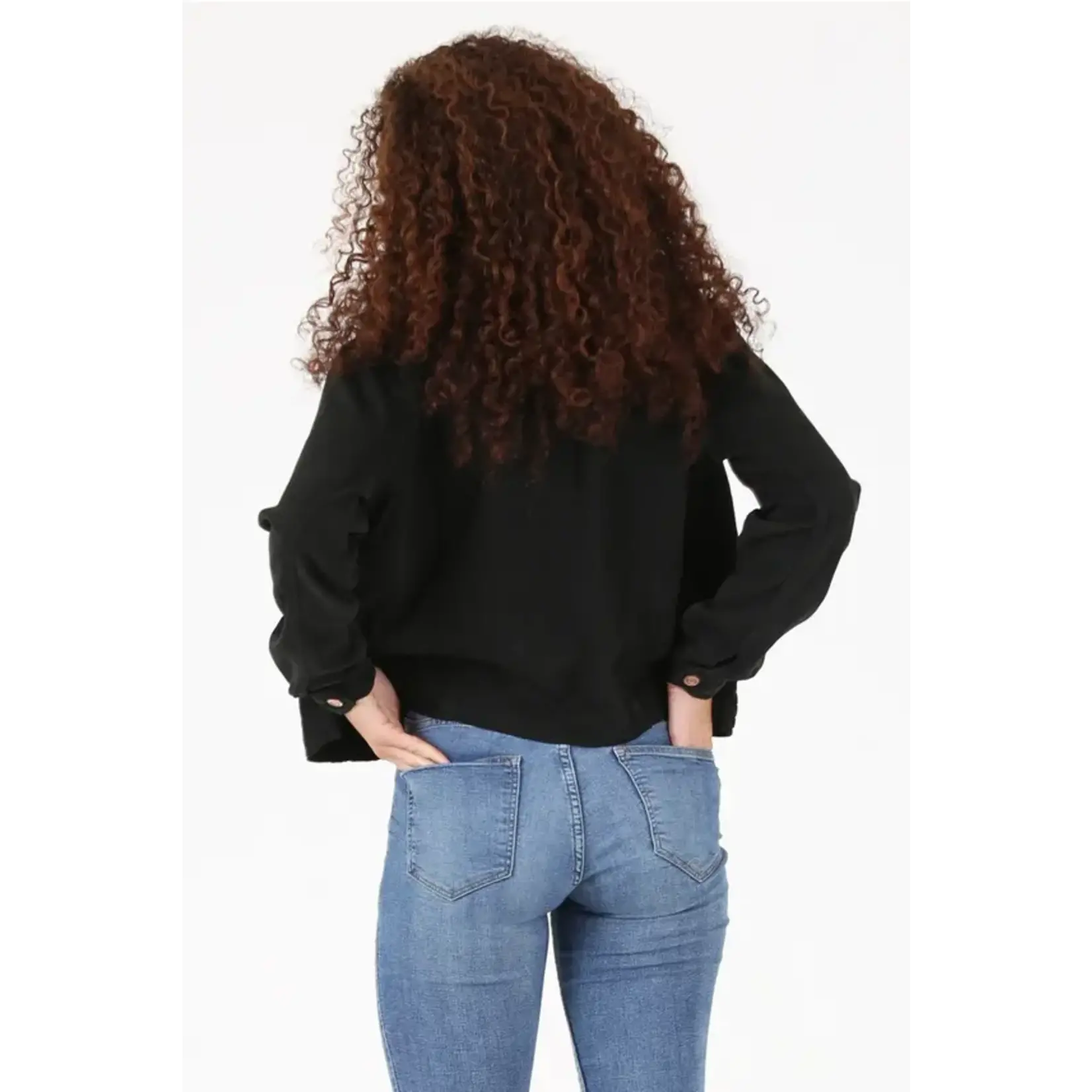 Angie Black Wash Denim Jacket