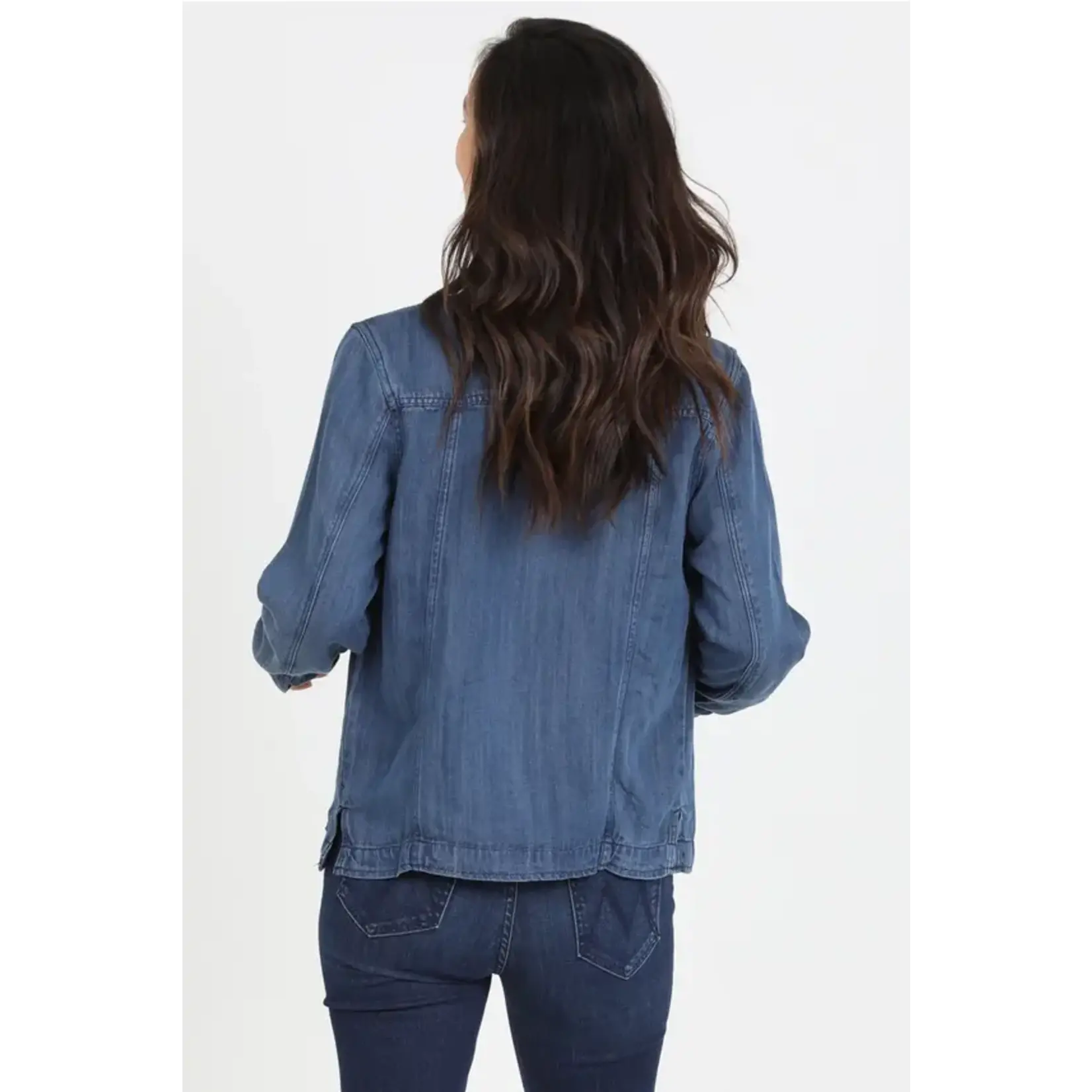Dark Wash Tencel Denim Jacket