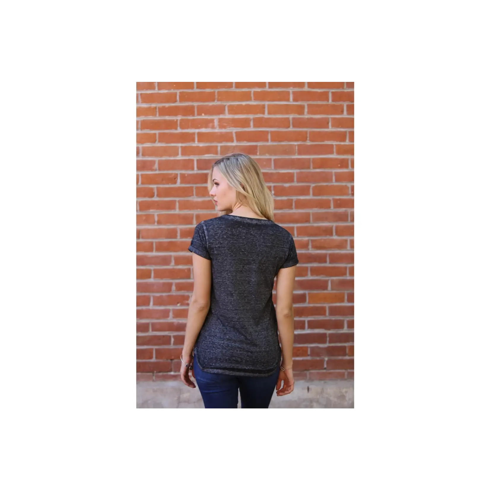 Black Soft Wash Pocket Tee