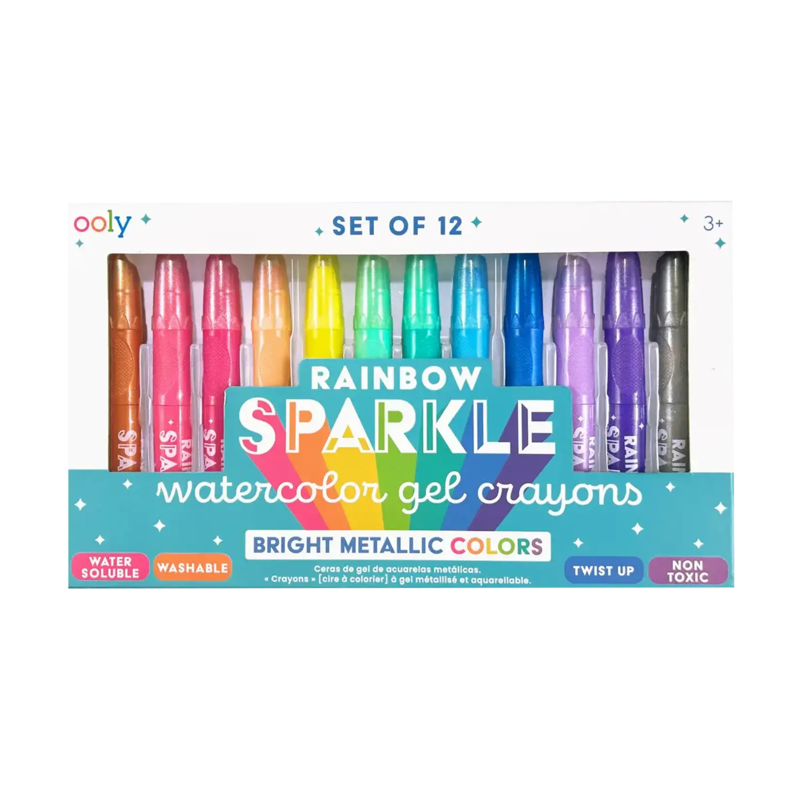 Ooly Rainbow Sparkle Watercolor Gel Crayons