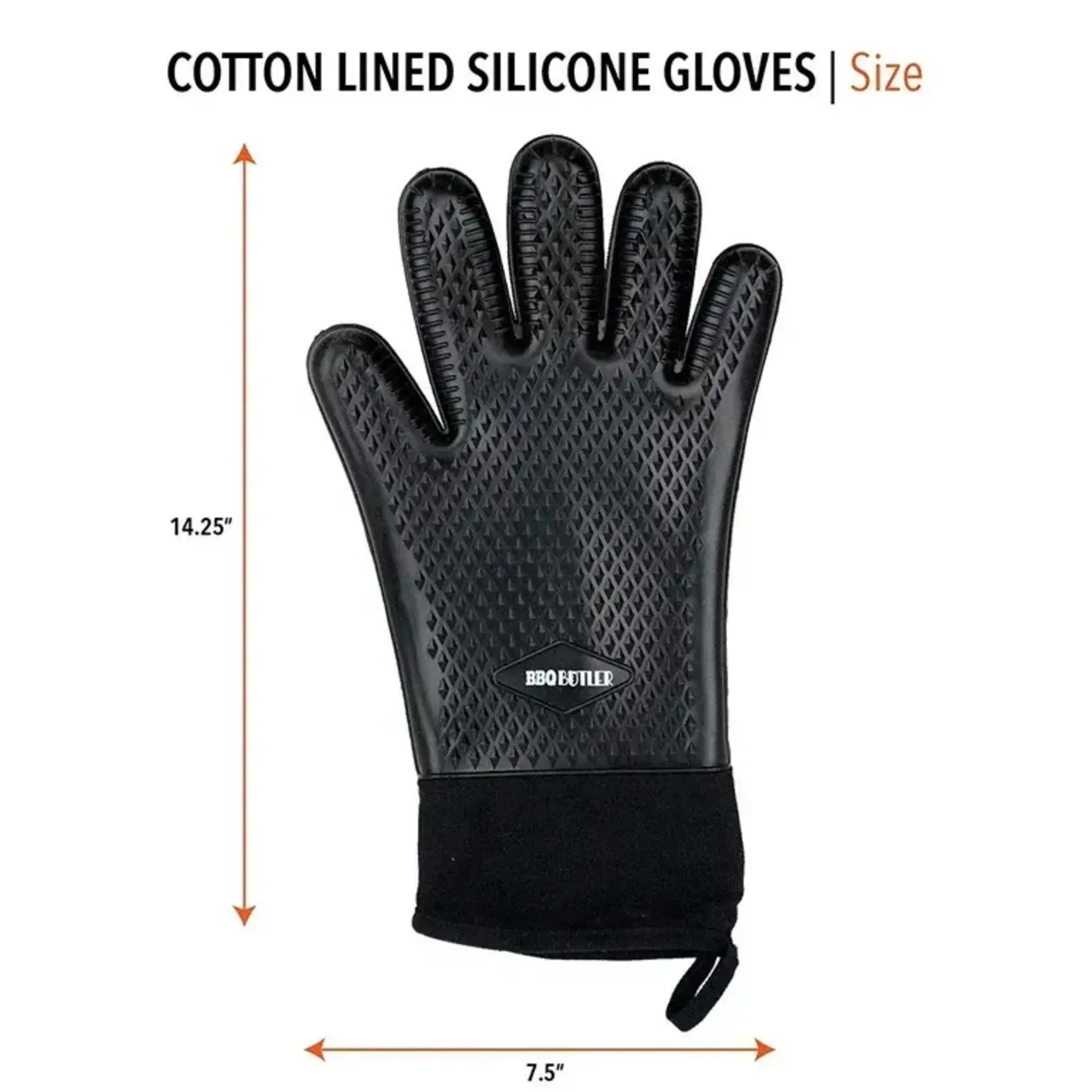 BBQ Butler Silicone Heat Resistant Gloves