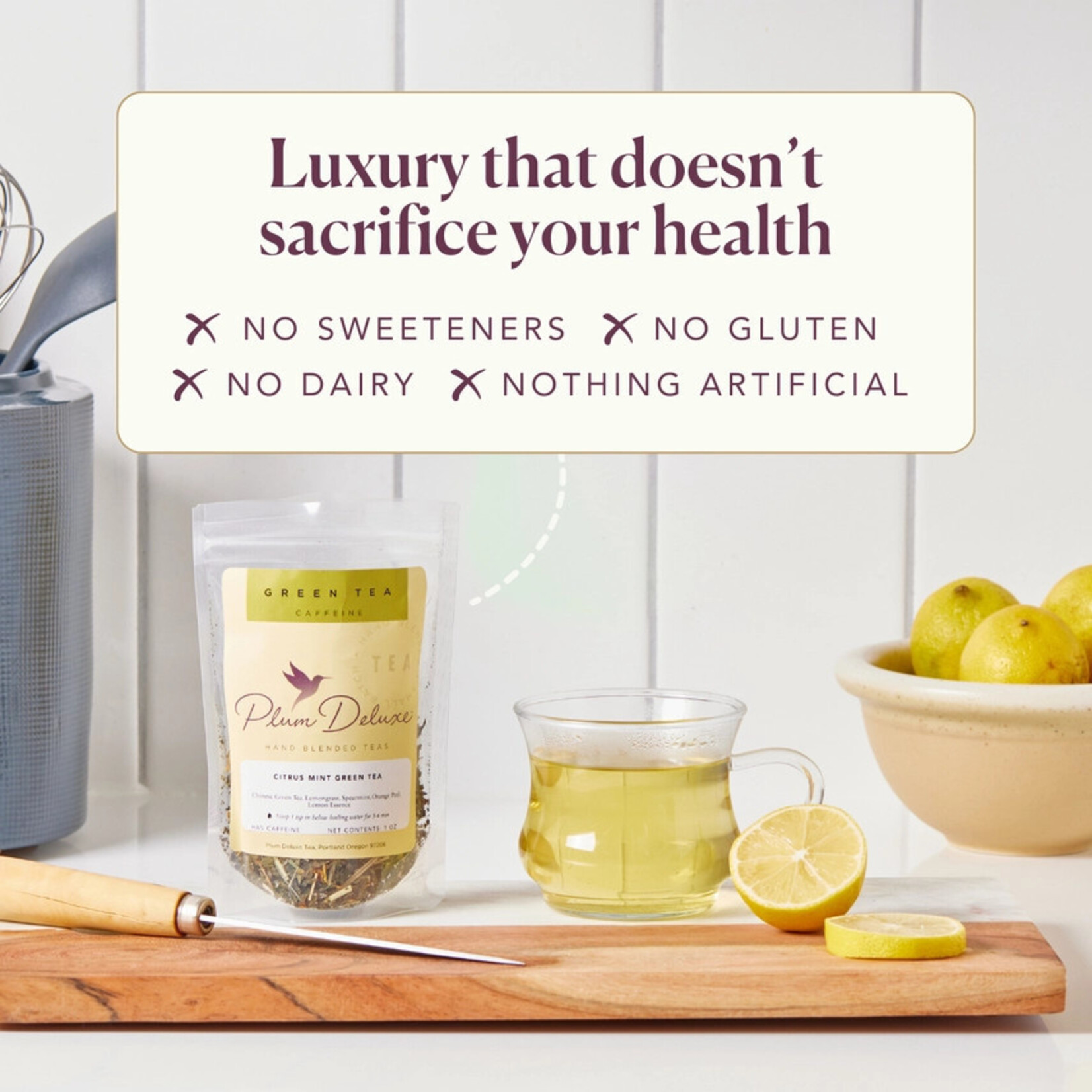 Plum Deluxe Tea Lemonberry Sunshine Green Tea