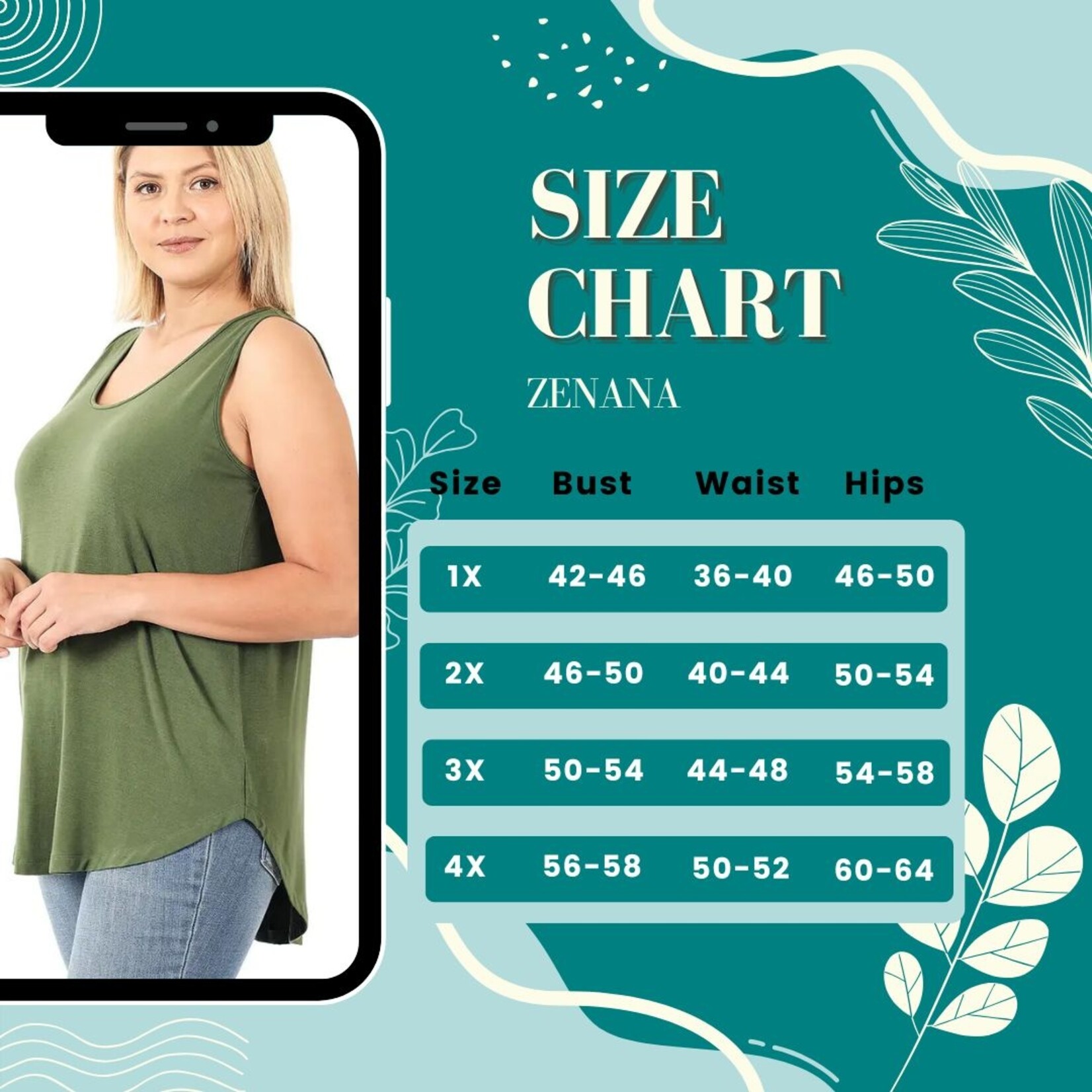 Zenana Dark Rust Reversible Cami