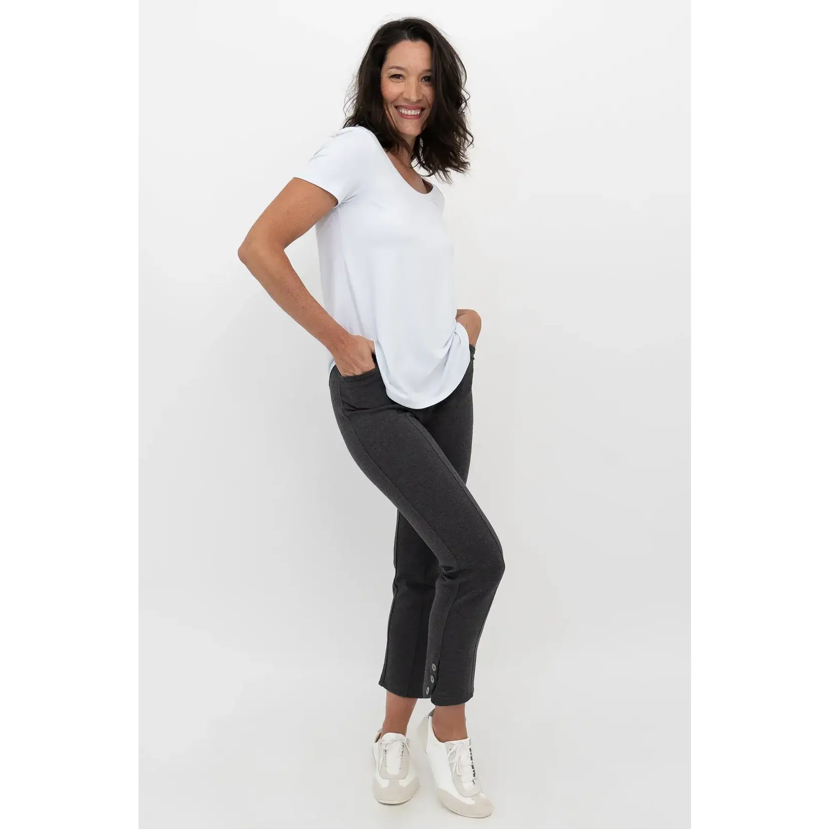 Blue Sky Clothing Co Granite Nadine Modal Crop