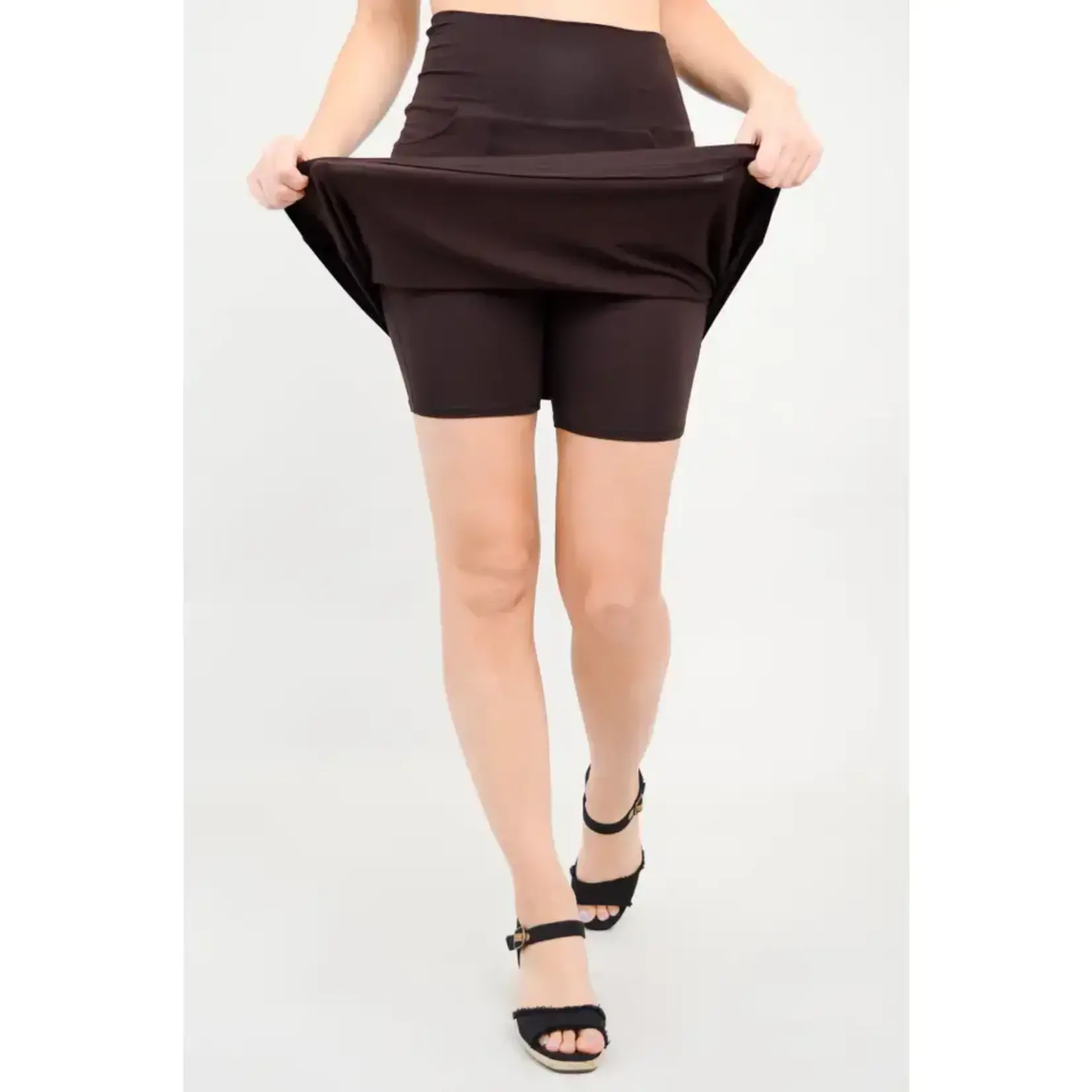 Blue Sky Clothing Co Coffee Magna Bamboo Skirt