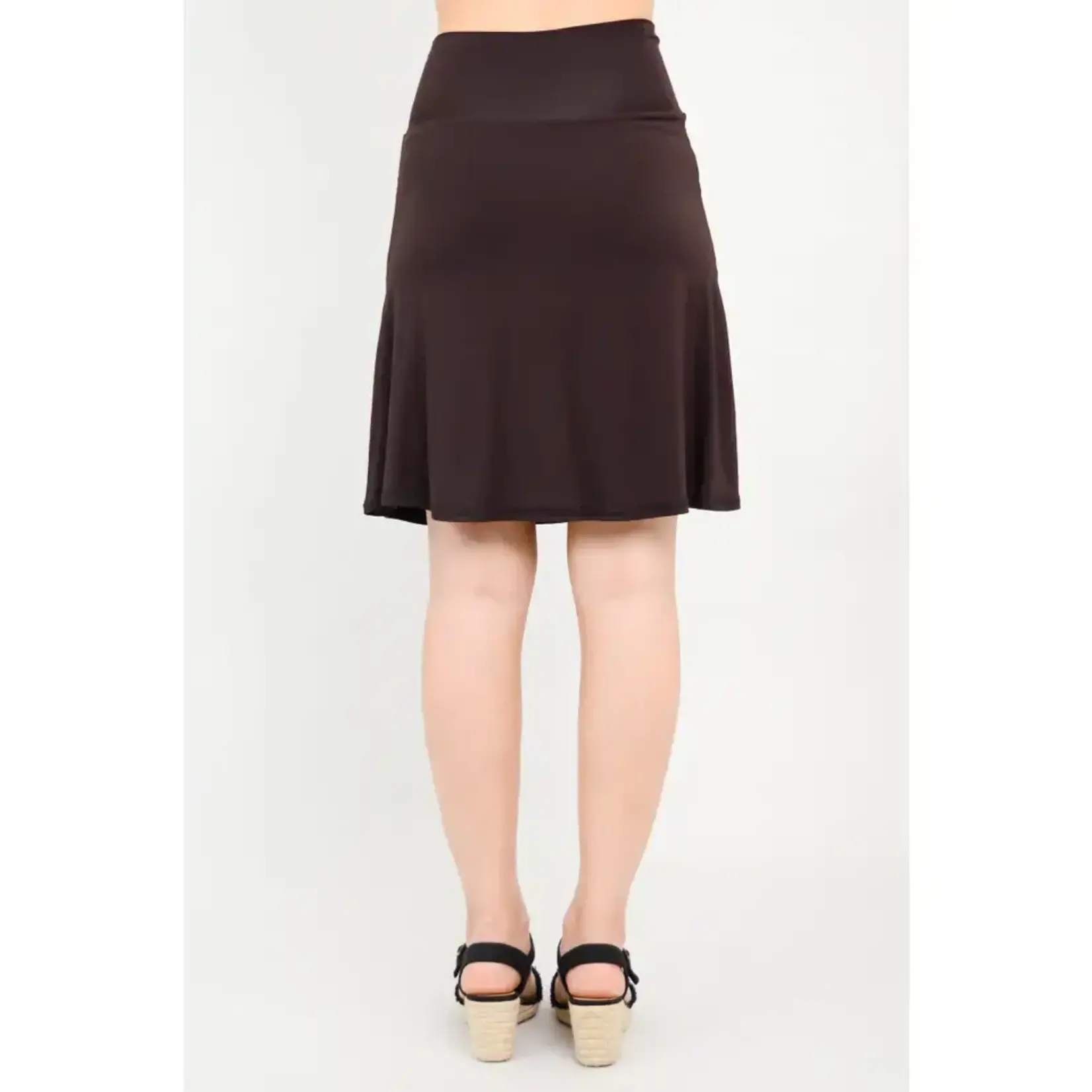 Blue Sky Clothing Co Coffee Magna Bamboo Skirt