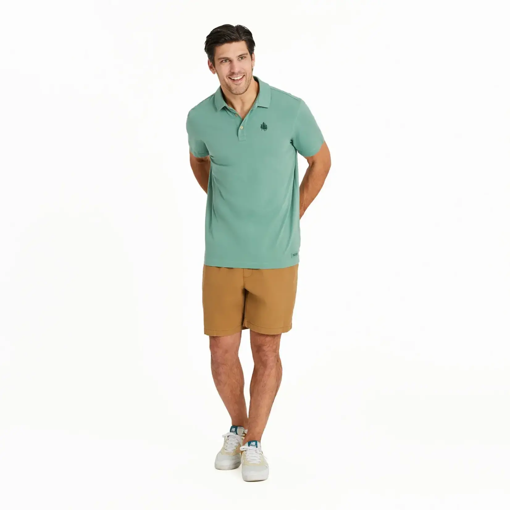 Life is Good Simple Forest Crusher-LITE Polo