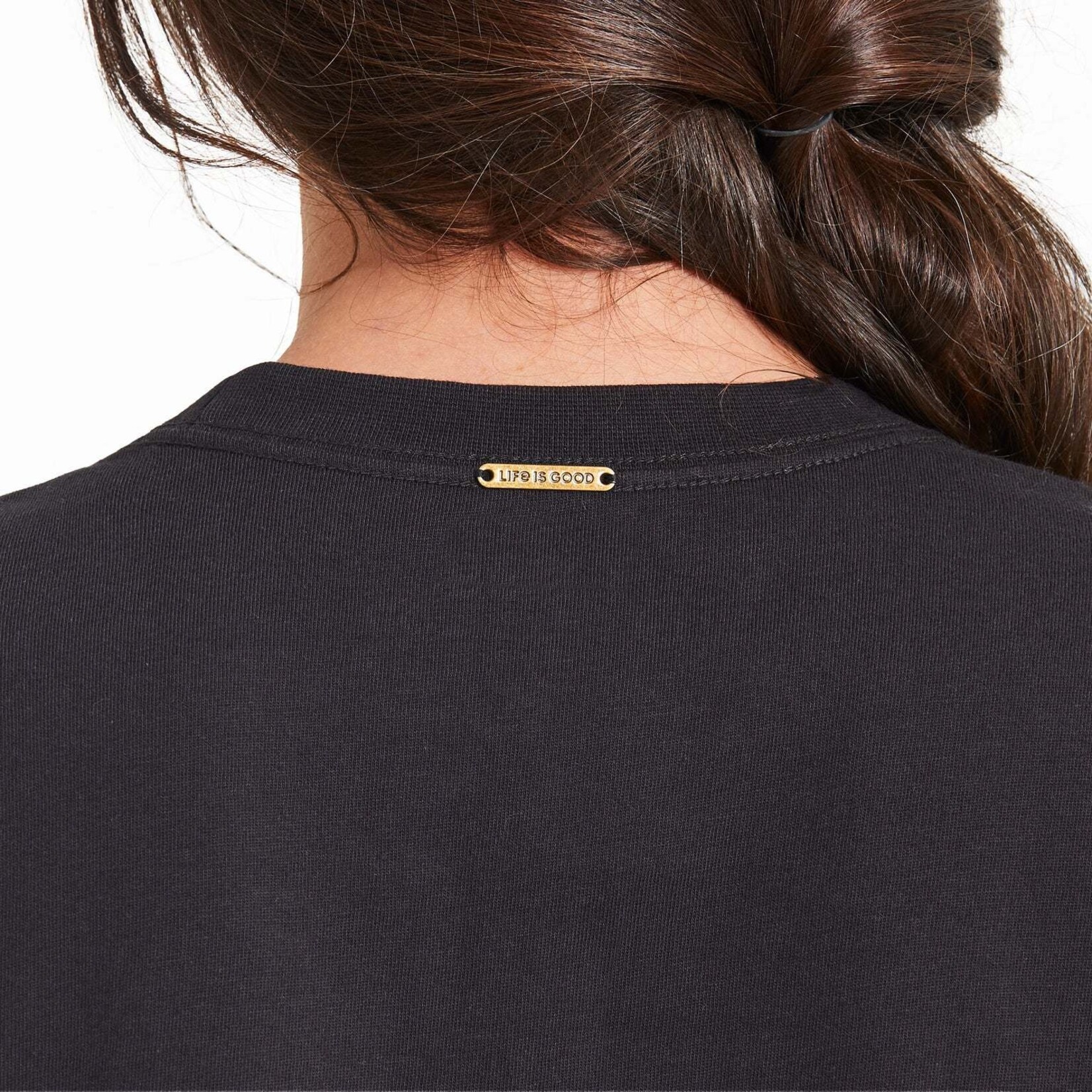 Life is Good True Black Crusher Midi Dress test