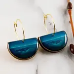 No Man's Land Ocean Whale Drop Hoop