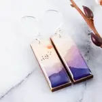 No Man's Land Serene Mountain Sunrise  Rectangle