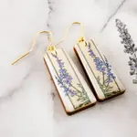 No Man's Land Vintage Art Deco Delphinium Flower Tapered