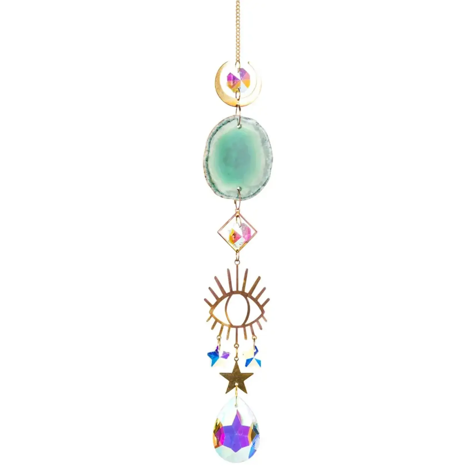 Benjamin International Evil Eye/Agate Crystal Suncatcher