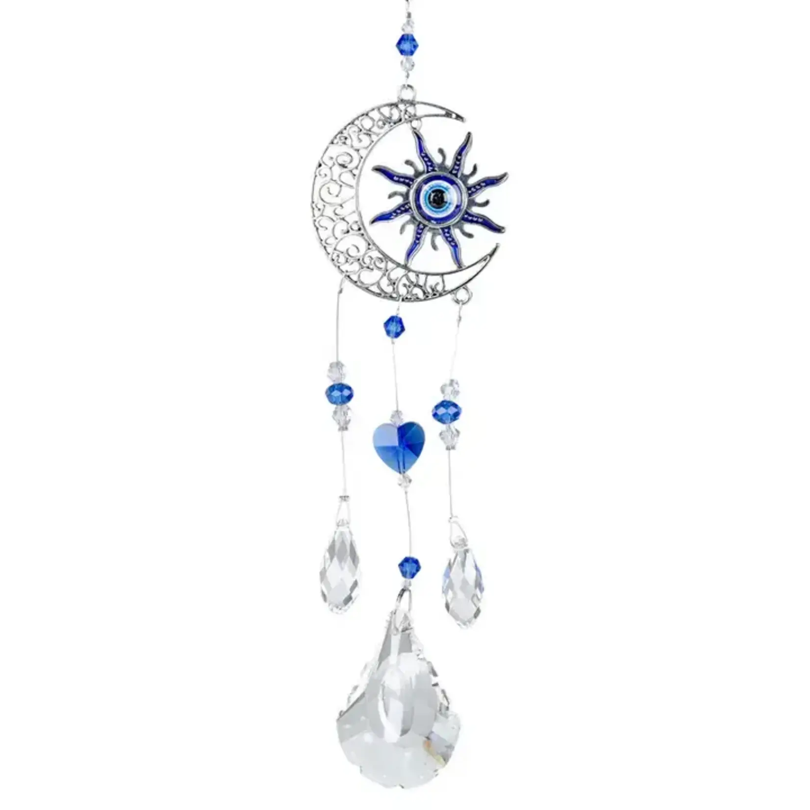 Benjamin International Evil Eye, Sun, & Moon Crystal Suncatcher