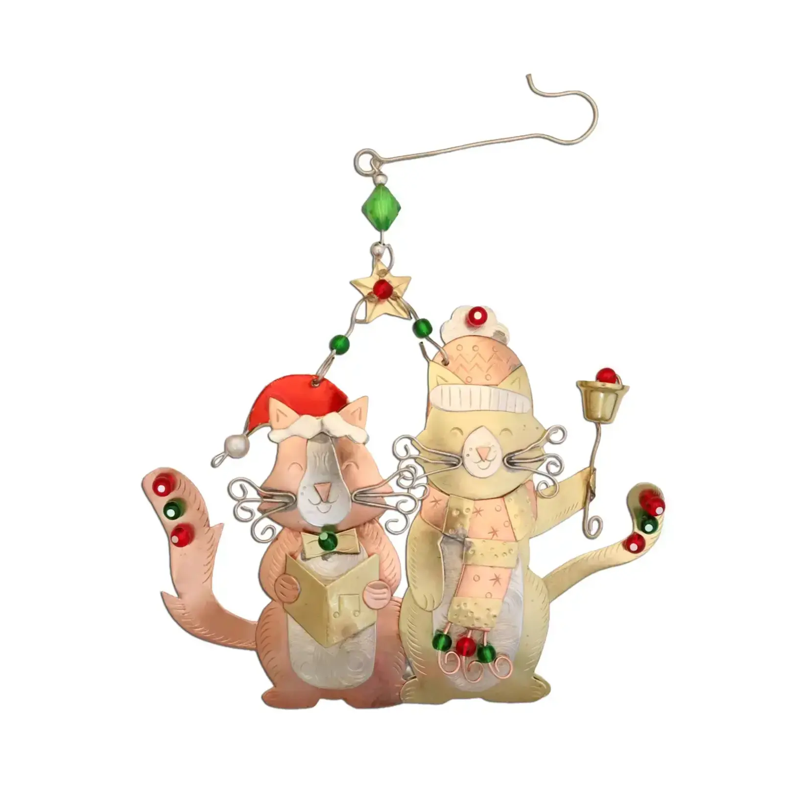 Pilgrim Imports Caroling Cats Ornament