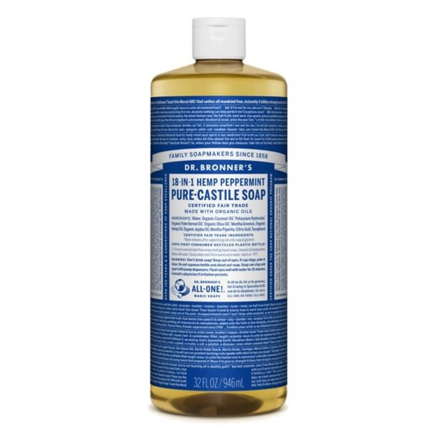 Dr. Bronner's Liquid Castile Soap Peppermint Dr. Bronner's