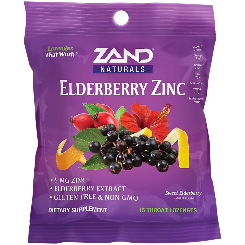 Elderberry Zinc Lozenges (15loz) Zand Nature's Discount