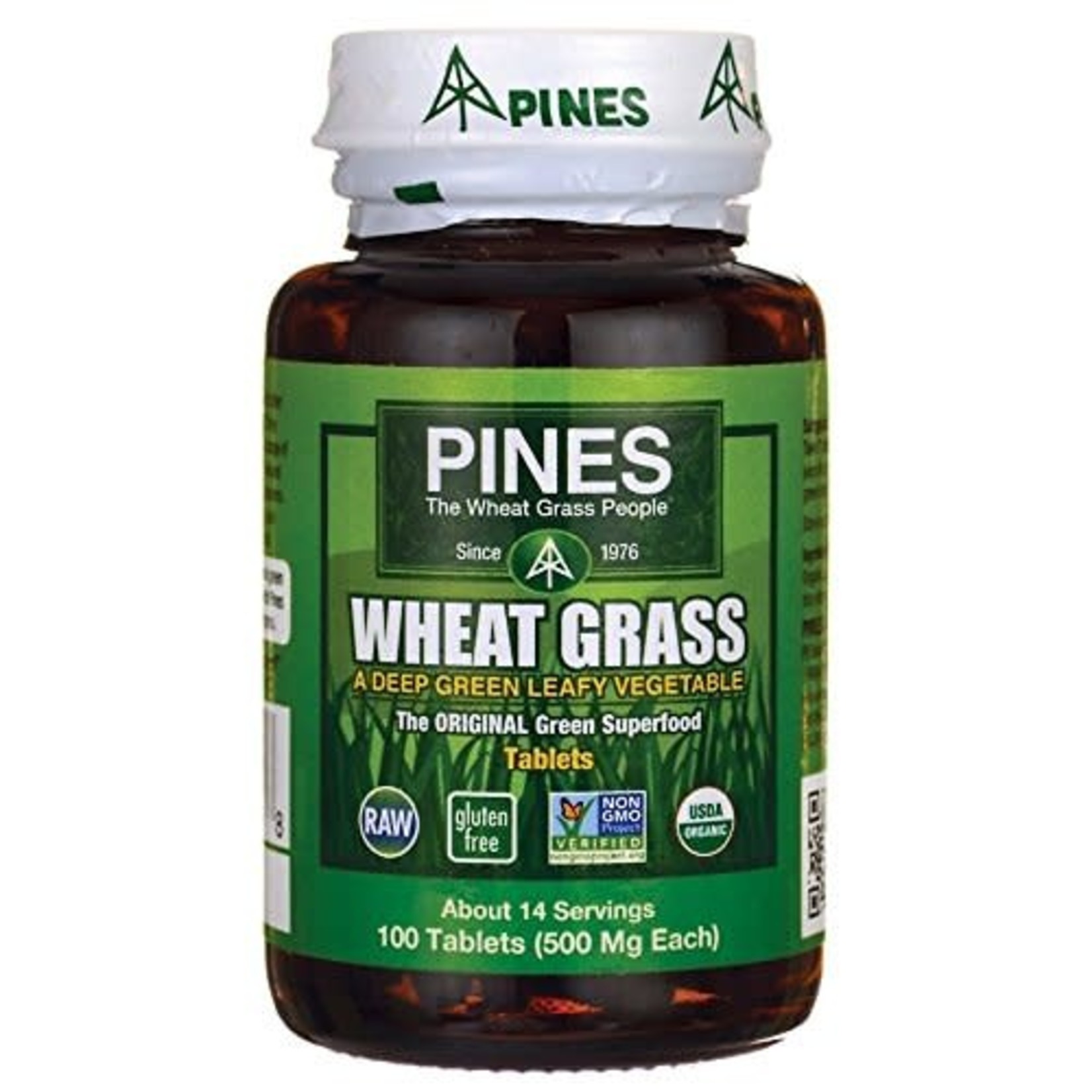 Pines Organic Wheat Grass (100tabs) Pines