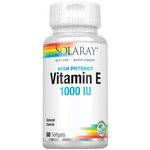 Solaray Vitamin E 1000IU (670mg) (60gels) Solaray