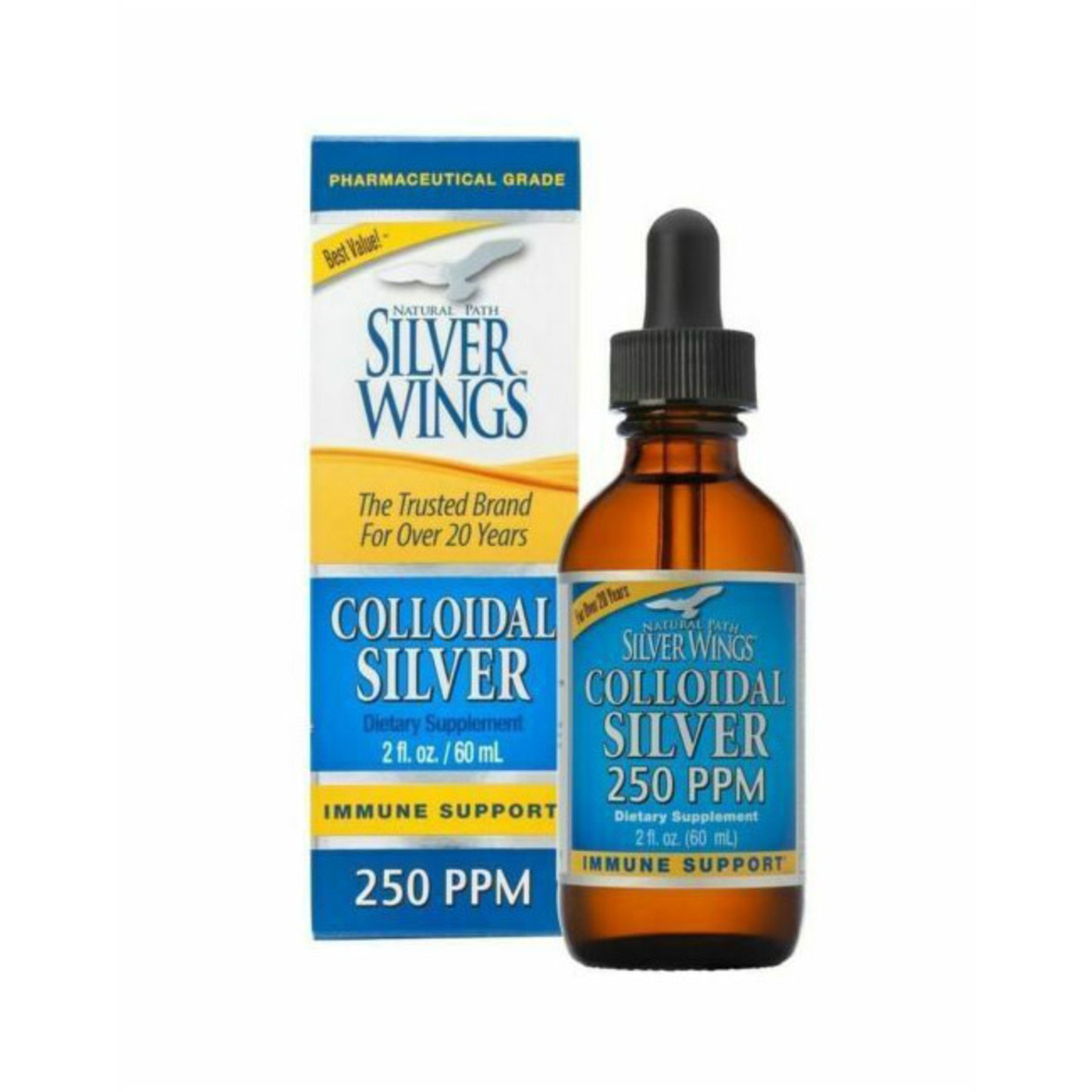 Silver Wings Colloidal Silver 250ppm (2oz) Silver Wings