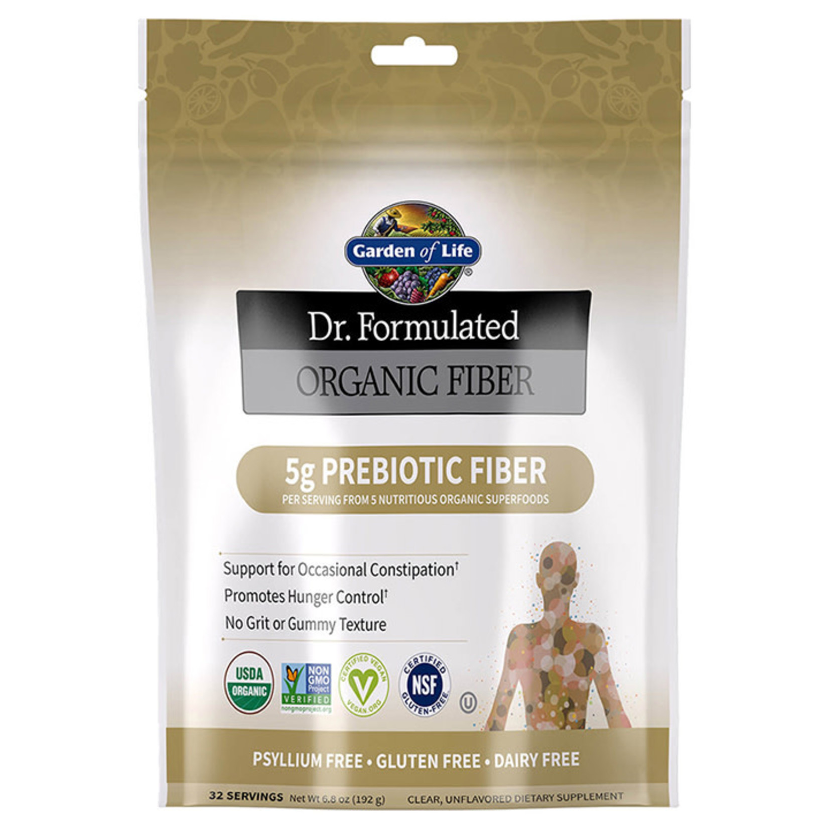 Garden Of Life Dr. Formulated Organic Fiber Unflavored (6.8oz) Garden Of Life