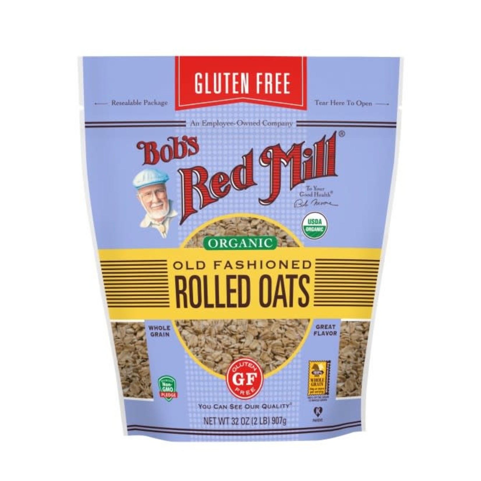 Bob's Red Mill Organic GF Old Fashioned Oats (32oz) Bob's Red Mill