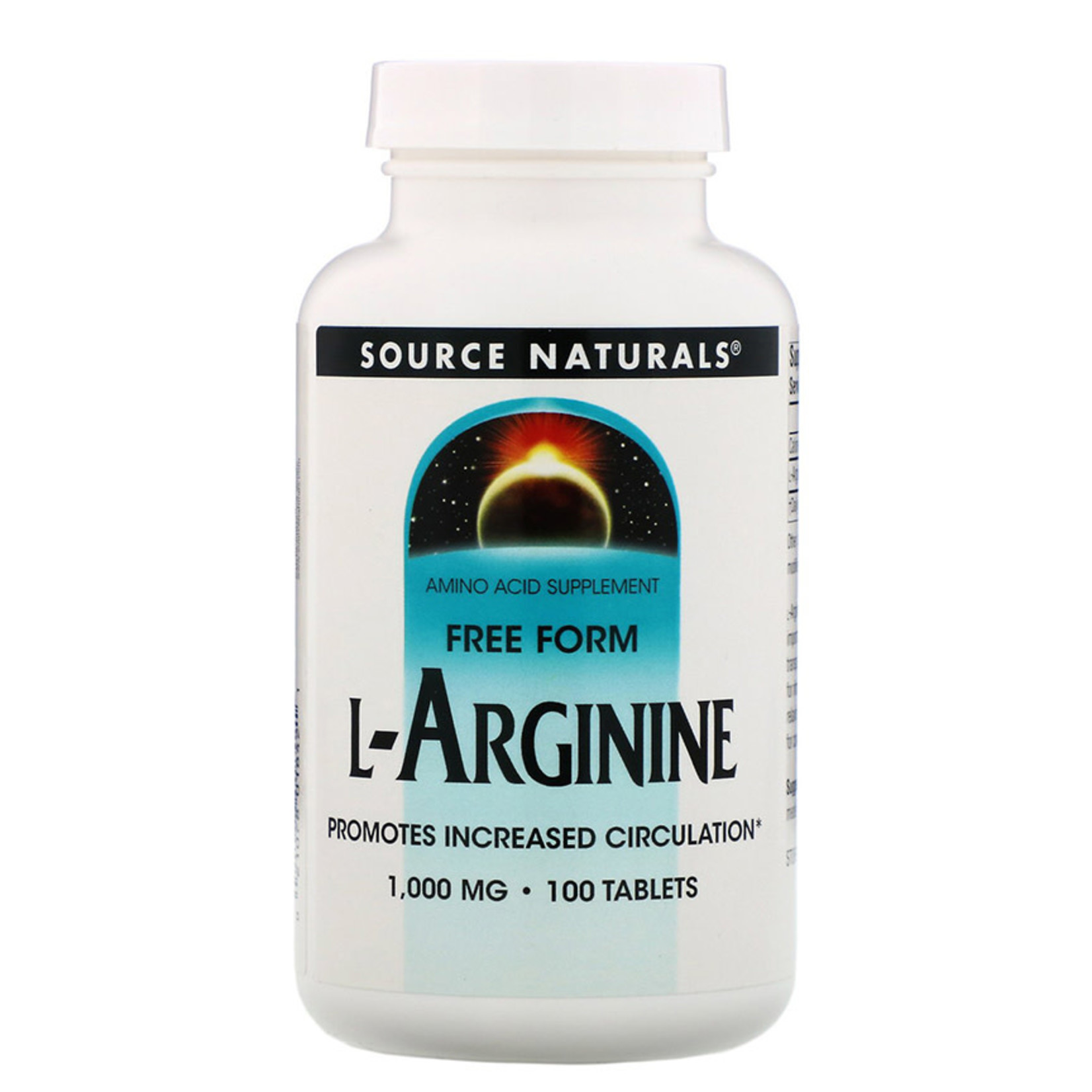 Source Naturals L-Arginine 1000mg (100tabs) Source Naturals