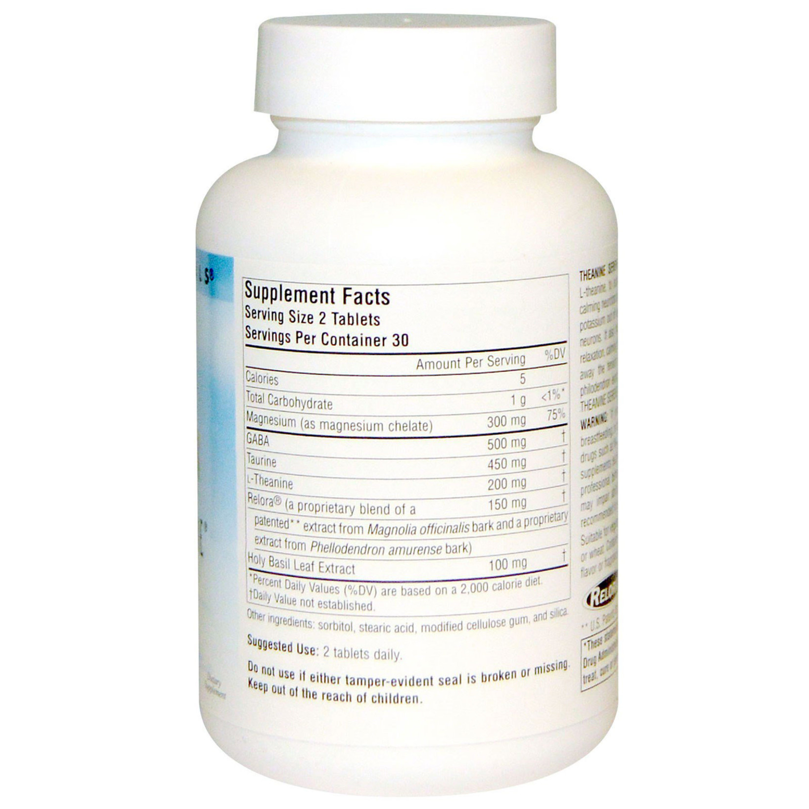 Source Naturals Theanine Serene (60tabs) Source Naturals