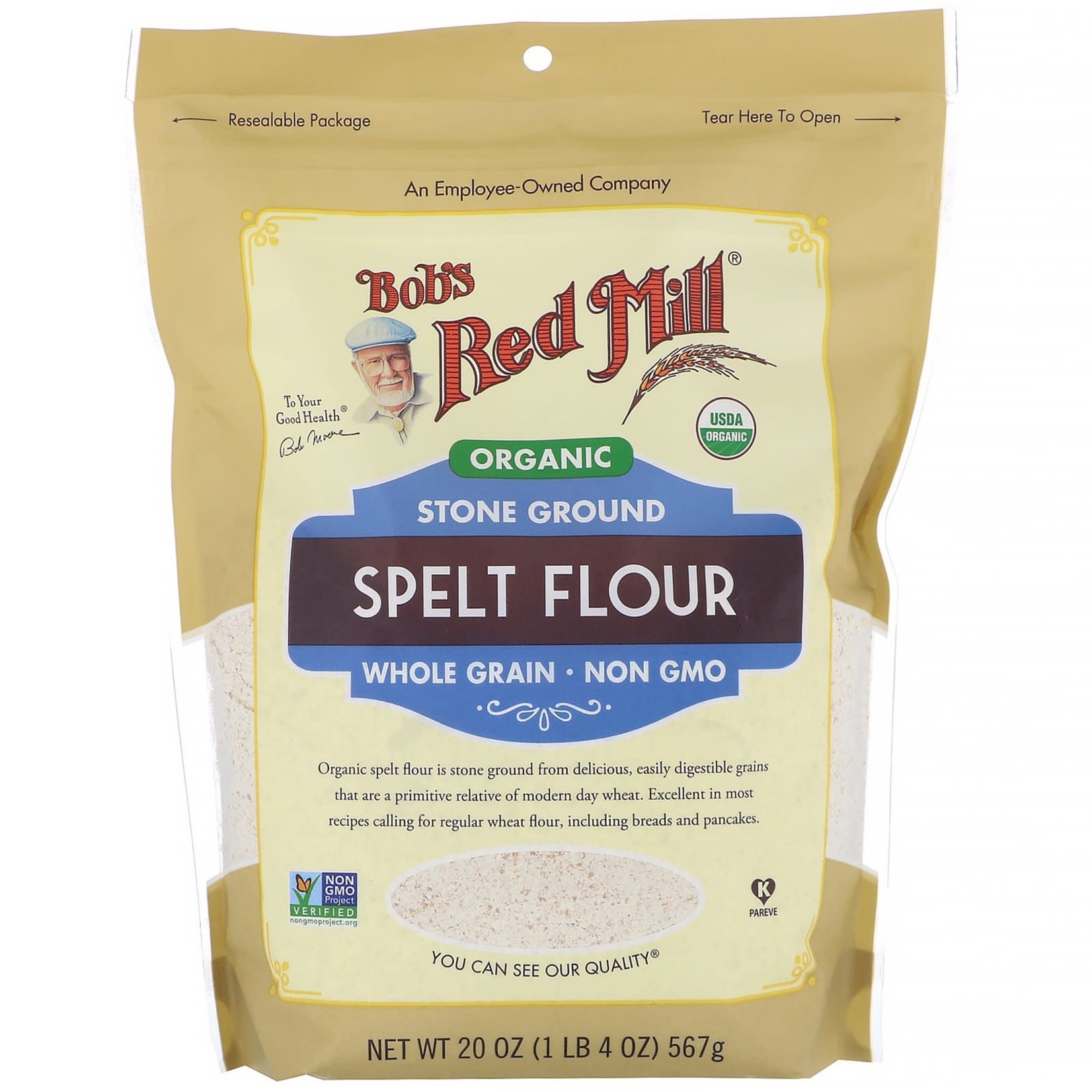 Bob's Red Mill Organic Spelt Flour (20oz) Bob's Red Mill