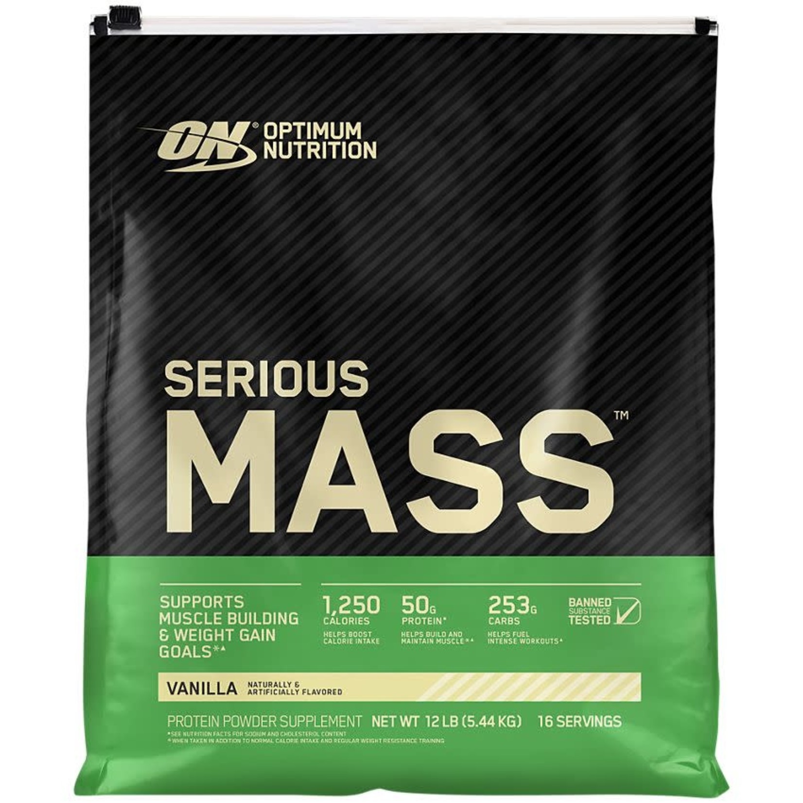 Optimum Nutrition Serious Mass Vanilla (12lbs) Optimum Nutrition