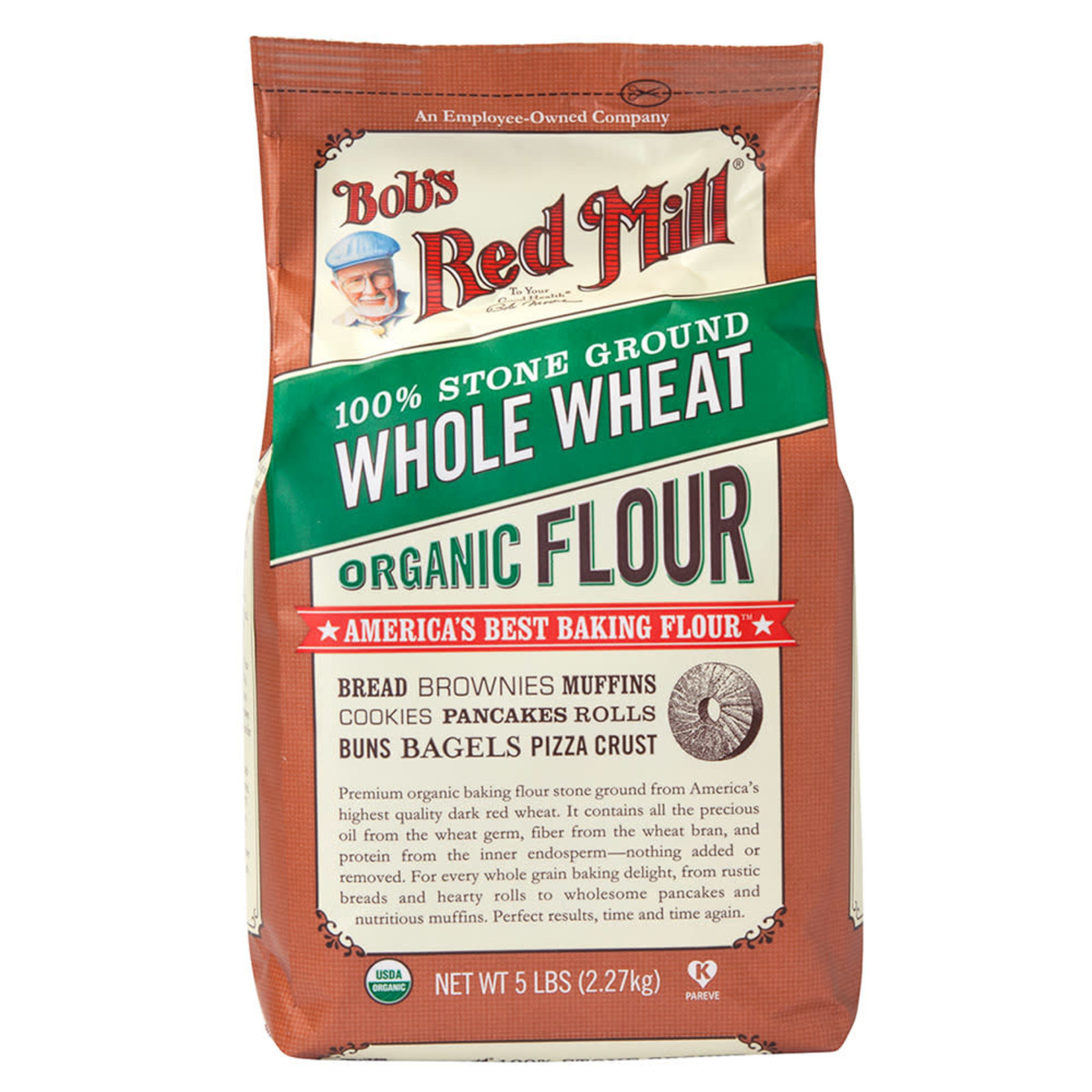 Bob's Red Mill Organic Whole Wheat (5lbs) Bob's Red Mill