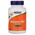 NOW Betaine HCl 648mg (120vcaps) NOW
