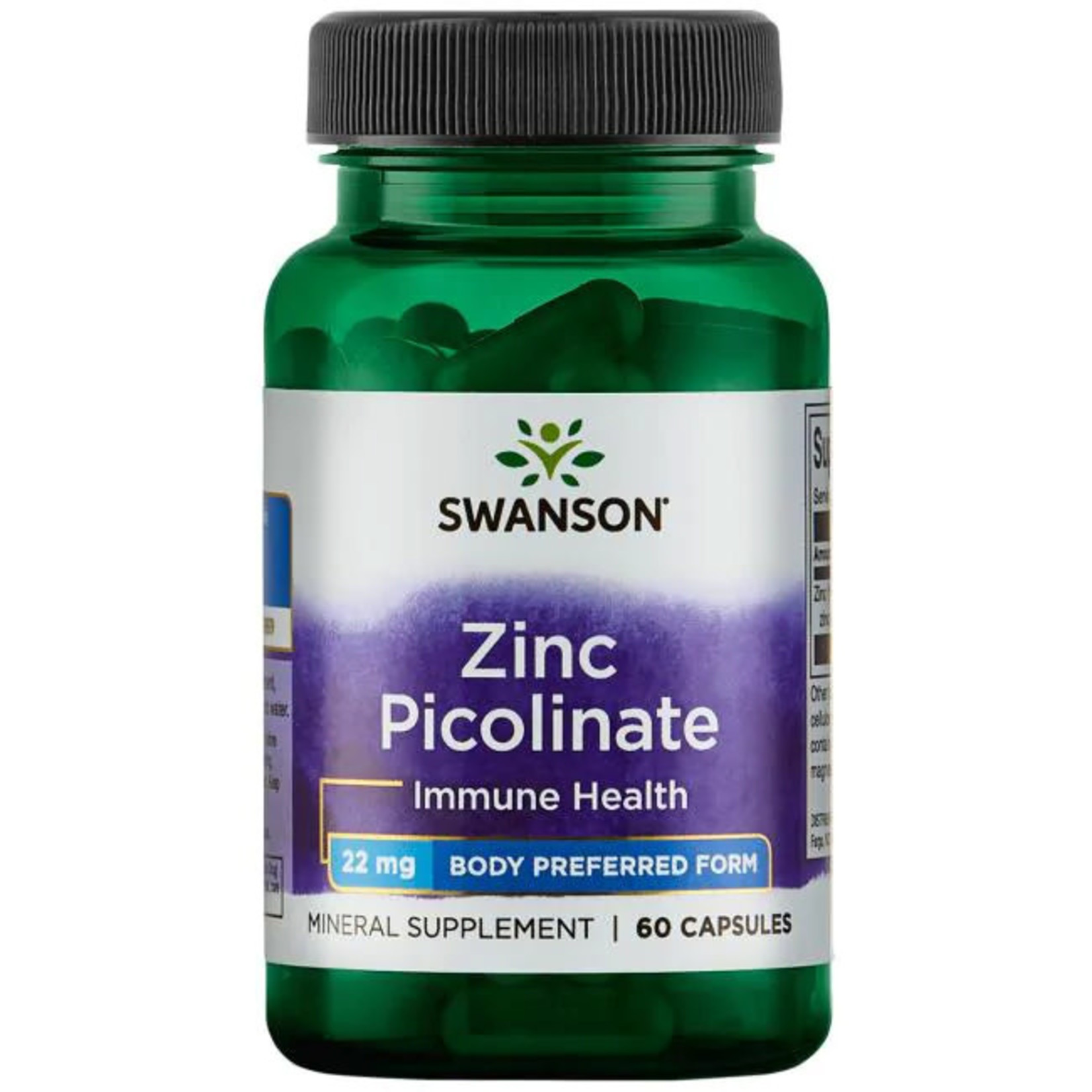 Swanson Zinc Picolinate 22mg (60caps) Swanson