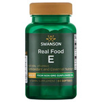 Swanson Real Food Vitamin E w/Sunflower Oil (60sgels) Swanson