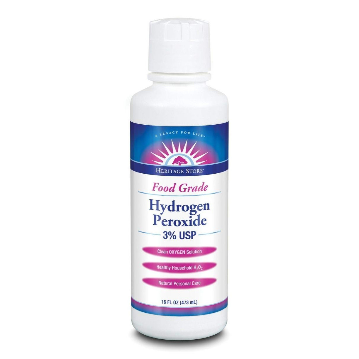 Food Grade Hydrogen Peroxide 3 (16oz) Heritage Nature's Discount
