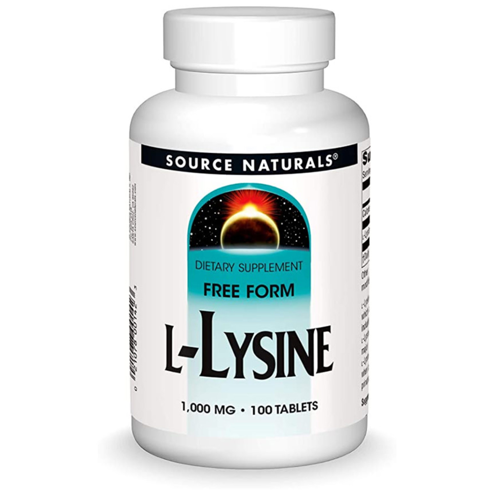 LLysine 1000mg (100tabs) Source Naturals Nature's Discount