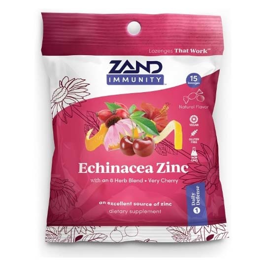Echinacea Zinc Lozenges (15ct) Zand Nature's Discount