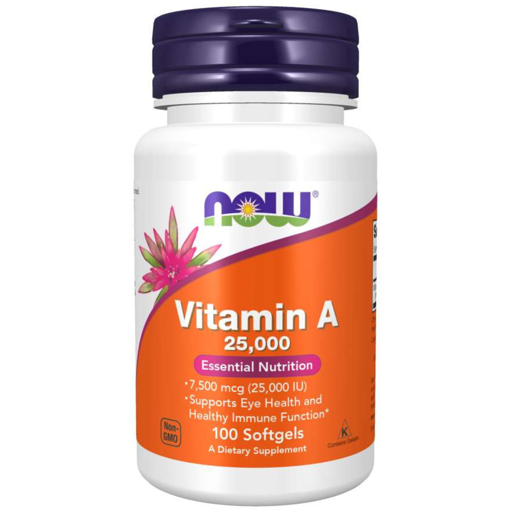 NOW Vitamin A 25,000IU (100sgels) NOW