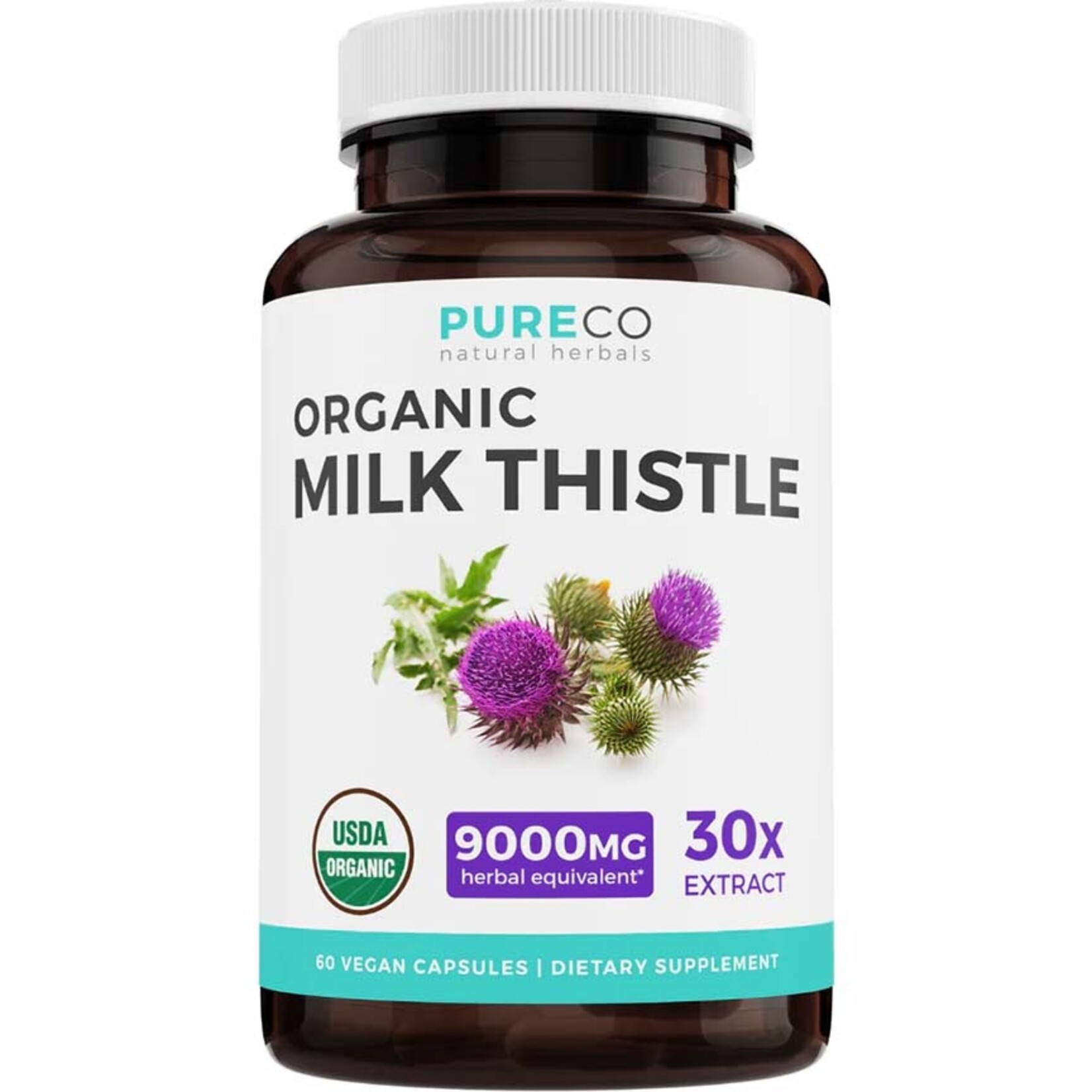 Pure Co Organic Milk Thistle (60vcaps) Pure Co