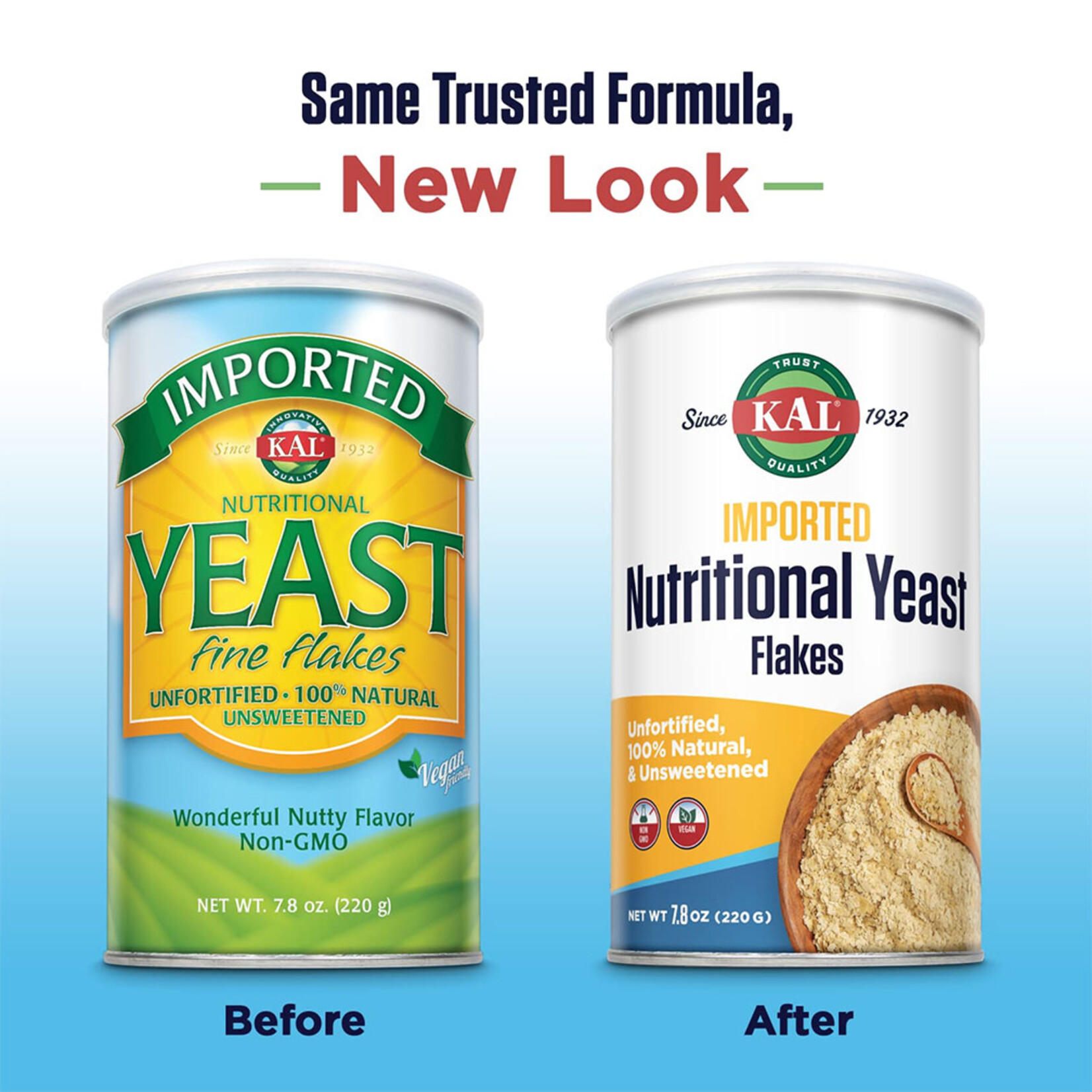 KAL Yeast Fine Flakes Unfortified (7.8oz) KAL