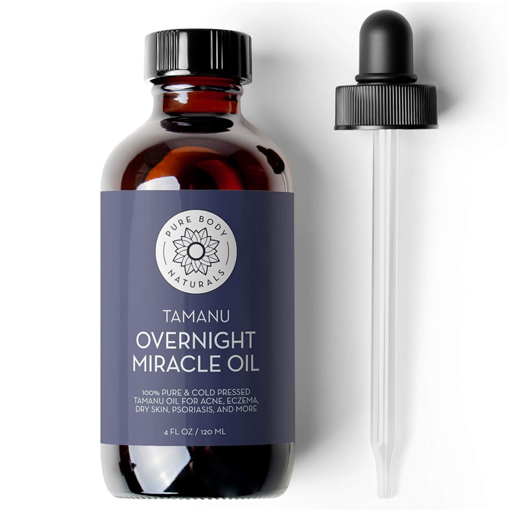 Pure Body Naturals Tamanu Overnight Miracle Oil (4oz) Pure Body Naturals