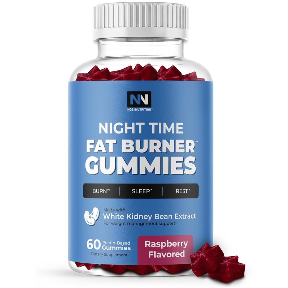 Night Time Fat Burner Gummies (60gummies) Nobi Nutrition Nature's