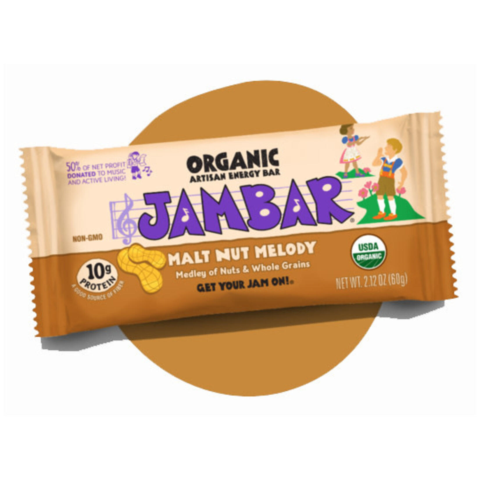 Organic JamBar Malt Nut Melody (2.12oz)